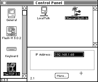 Figure 1: default IP address