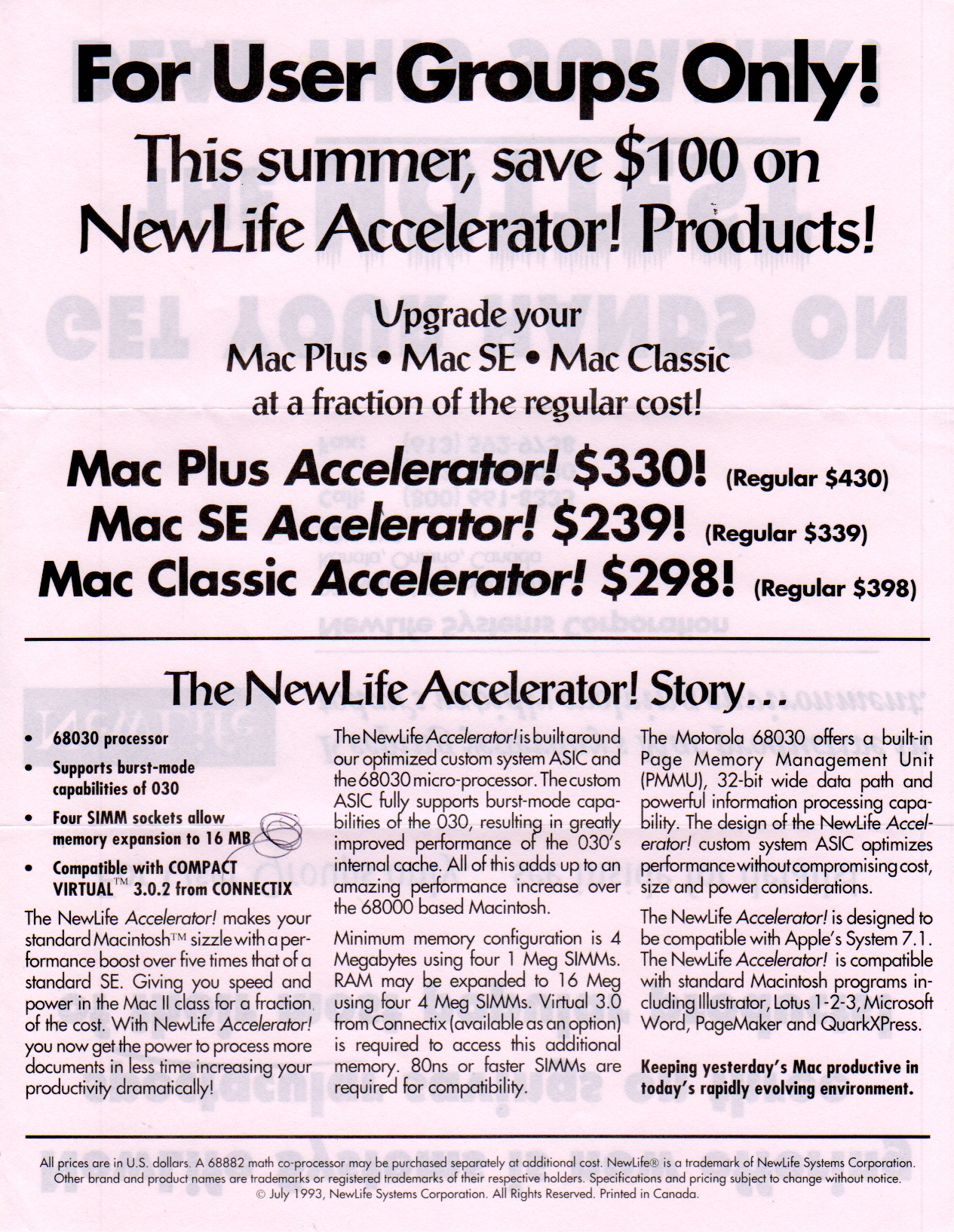 1993 07 advertisement page 1